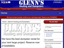 Tablet Screenshot of dumpsterrentalsambler.com